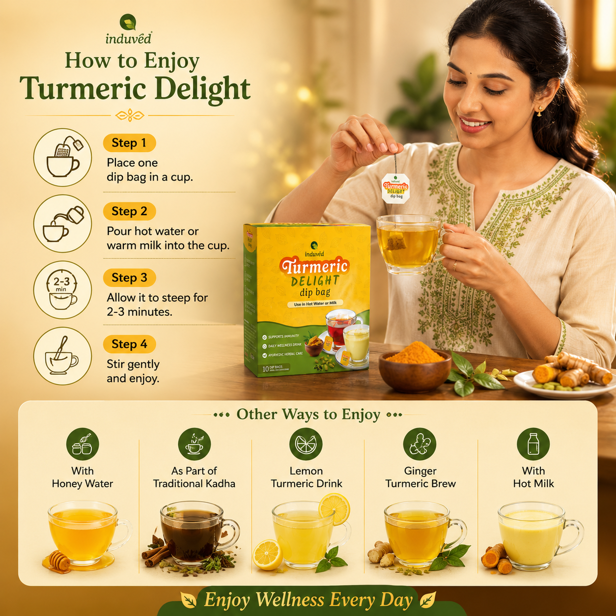 Turmeric Delight Dip Bag